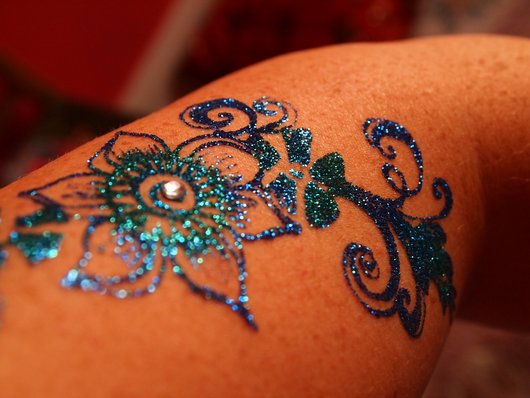 Glitzer Tattoos